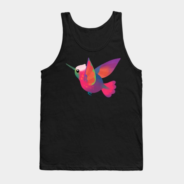 Snow capped Hummingbird Tank Top by pikaole